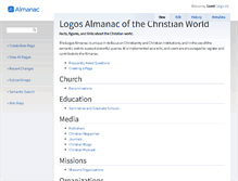 Tablet Screenshot of almanac.logos.com