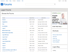 Tablet Screenshot of community.logos.com