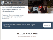 Tablet Screenshot of logos.edu